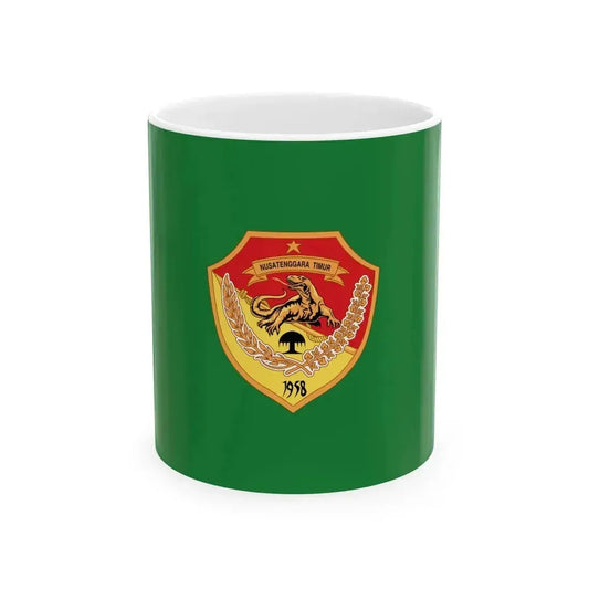 Flag of East Nusa Tenggara Indonesia - White Coffee Mug 11oz - Go Mug Yourself