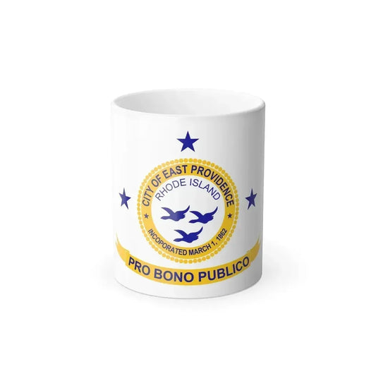 Flag of East Providence, Rhode Island - Color Changing Coffee Mug 11oz - Go Mug Yourself