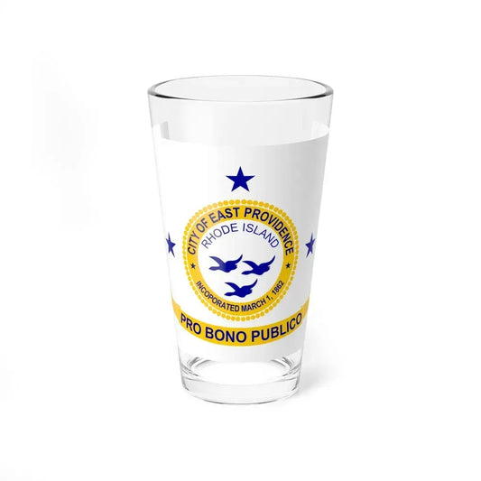 Flag of East Providence, Rhode Island - Pint Glass 16oz 16oz - Go Mug Yourself