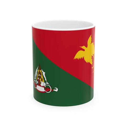 Flag of East Sepik Papa New Guinea - White Coffee Mug 11oz - Go Mug Yourself