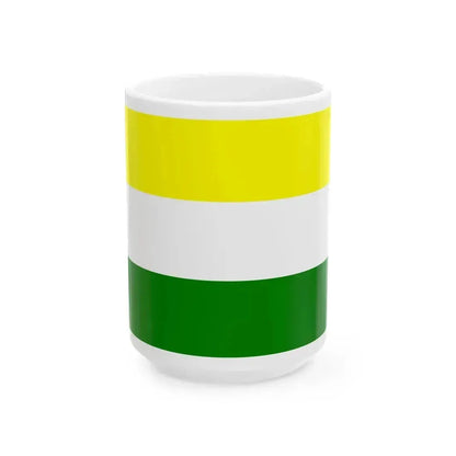 Flag of East Sumatra (Indonesia) White Coffee Mug 15oz - Go Mug Yourself