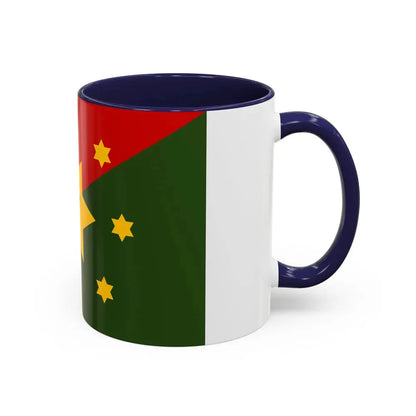 Flag of Eastern Highlands Papa New Guinea - Accent Coffee Mug - Go Mug Yourself