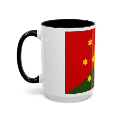 Flag of Eastern Highlands Papa New Guinea - Accent Coffee Mug - Go Mug Yourself