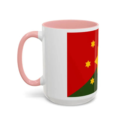 Flag of Eastern Highlands Papa New Guinea - Accent Coffee Mug - Go Mug Yourself