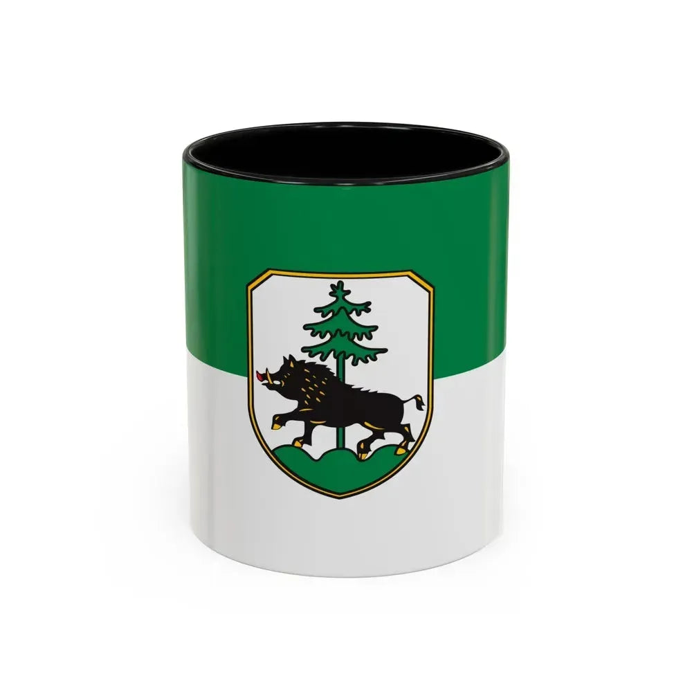Flag of Ebersberg Germany - Accent Coffee Mug 11oz Black - Go Mug Yourself