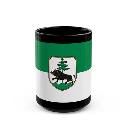 Flag of Ebersberg Germany - Black Coffee Mug-15oz-Go Mug Yourself