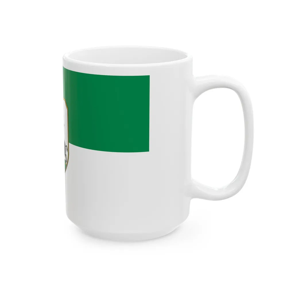 Flag of Ebersberg Germany - White Coffee Mug-Go Mug Yourself