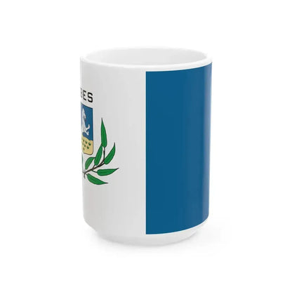 Flag of Ebes (Hungary) White Coffee Mug 15oz - Go Mug Yourself