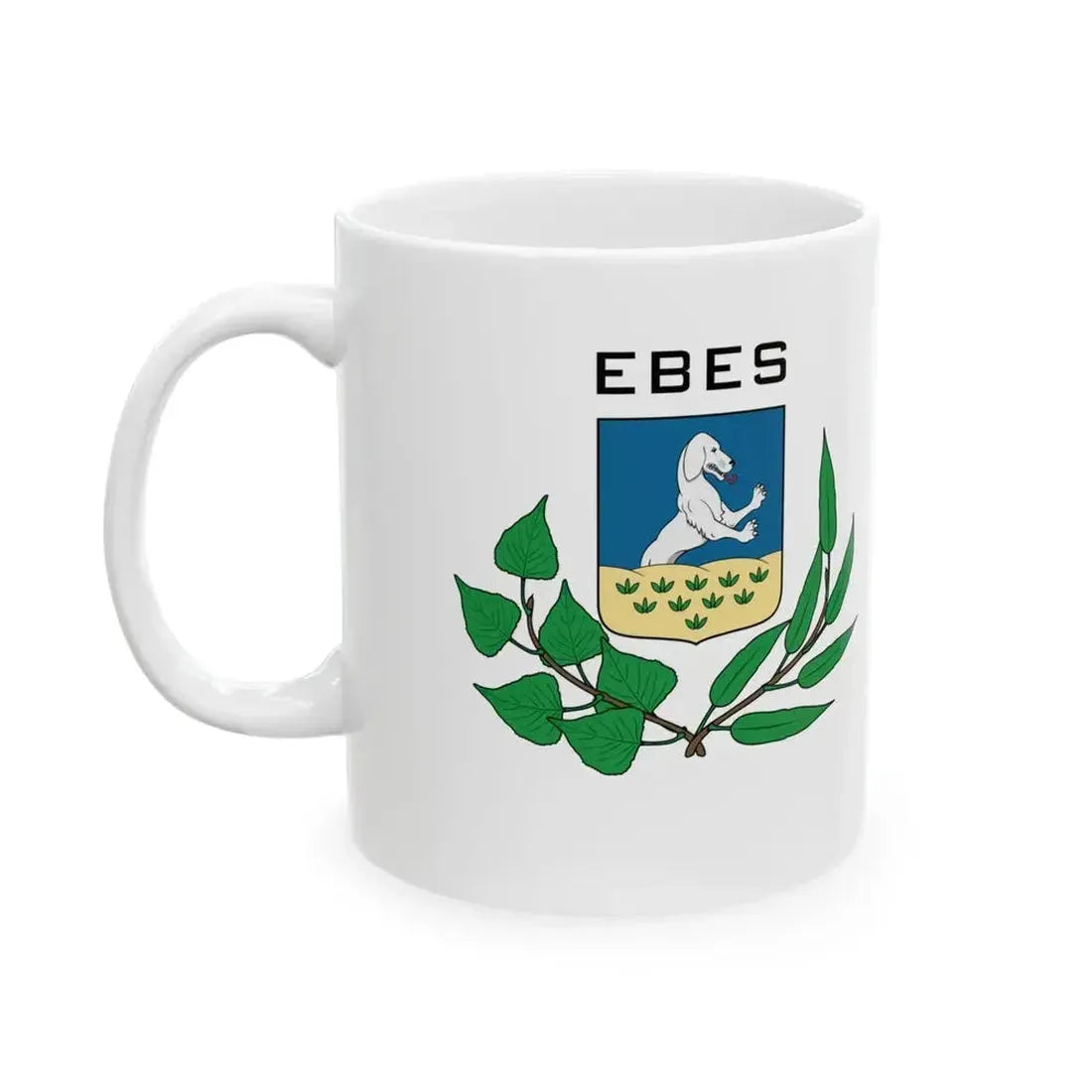 Flag of Ebes (Hungary) White Coffee Mug - Go Mug Yourself
