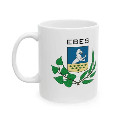 Flag of Ebes (Hungary) White Coffee Mug - Go Mug Yourself