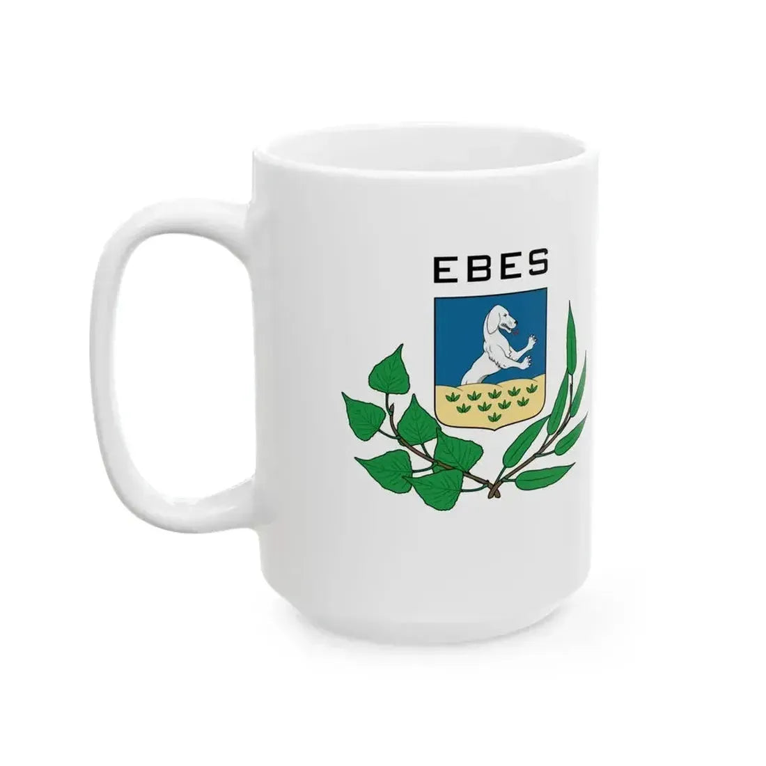 Flag of Ebes (Hungary) White Coffee Mug - Go Mug Yourself