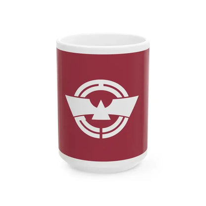 Flag of Ebina Kanagawa (Japan) White Coffee Mug 15oz - Go Mug Yourself