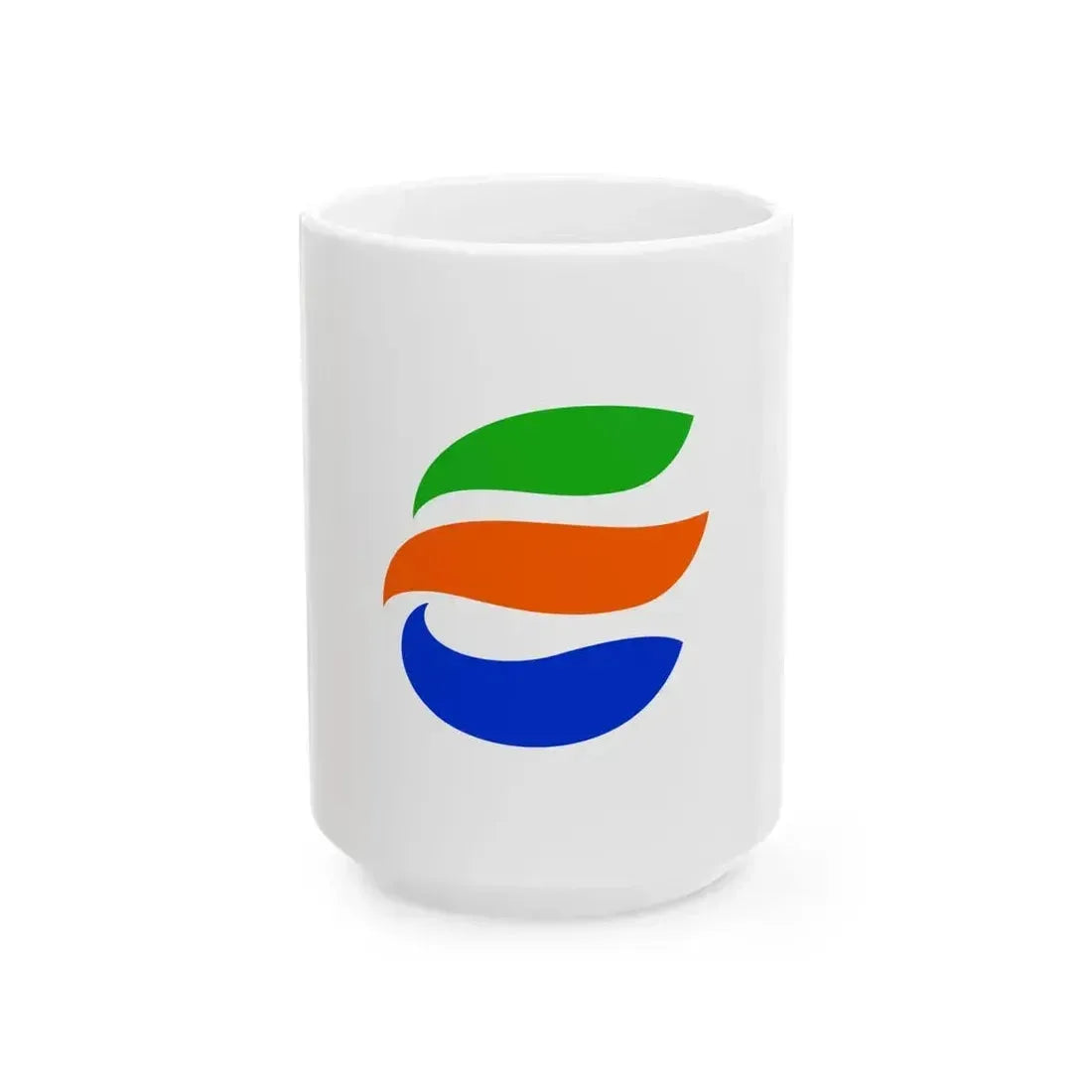 Flag of Echizen Fukui city (Japan) White Coffee Mug 15oz - Go Mug Yourself