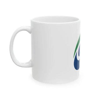 Flag of Echizen Fukui town (Japan) White Coffee Mug - Go Mug Yourself