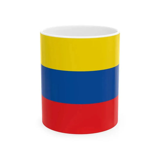 Flag of Ecuador 1835-1845 (Ecuador) White Coffee Mug 11oz - Go Mug Yourself
