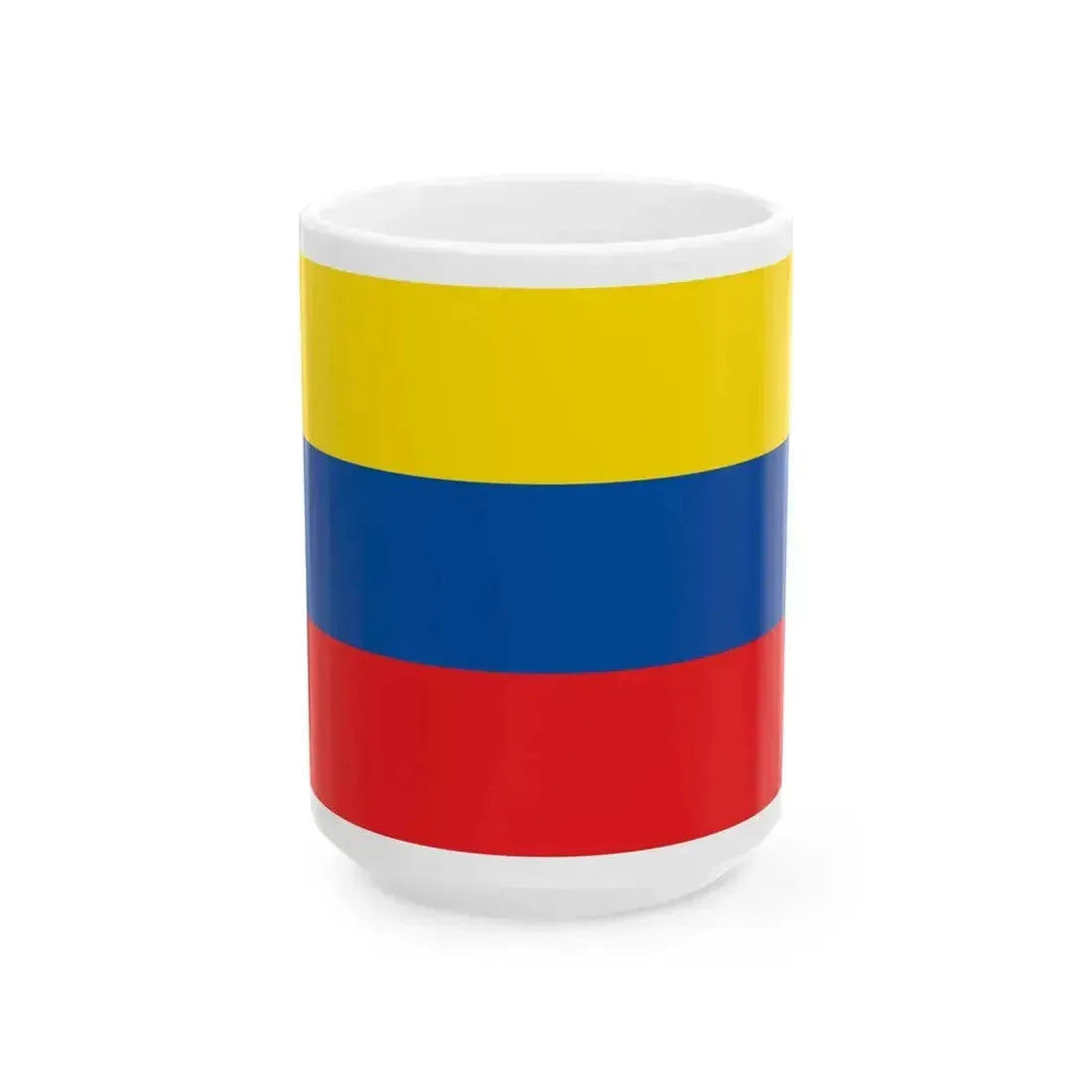 Flag of Ecuador 1835-1845 (Ecuador) White Coffee Mug 15oz - Go Mug Yourself