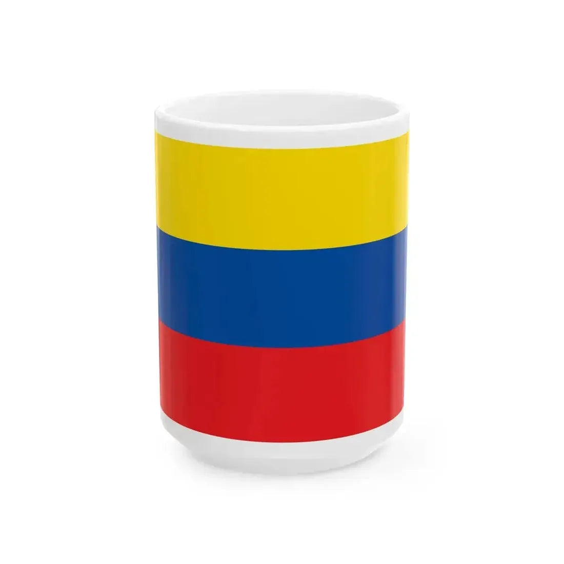 Flag of Ecuador 1835-1845 (Ecuador) White Coffee Mug 15oz - Go Mug Yourself