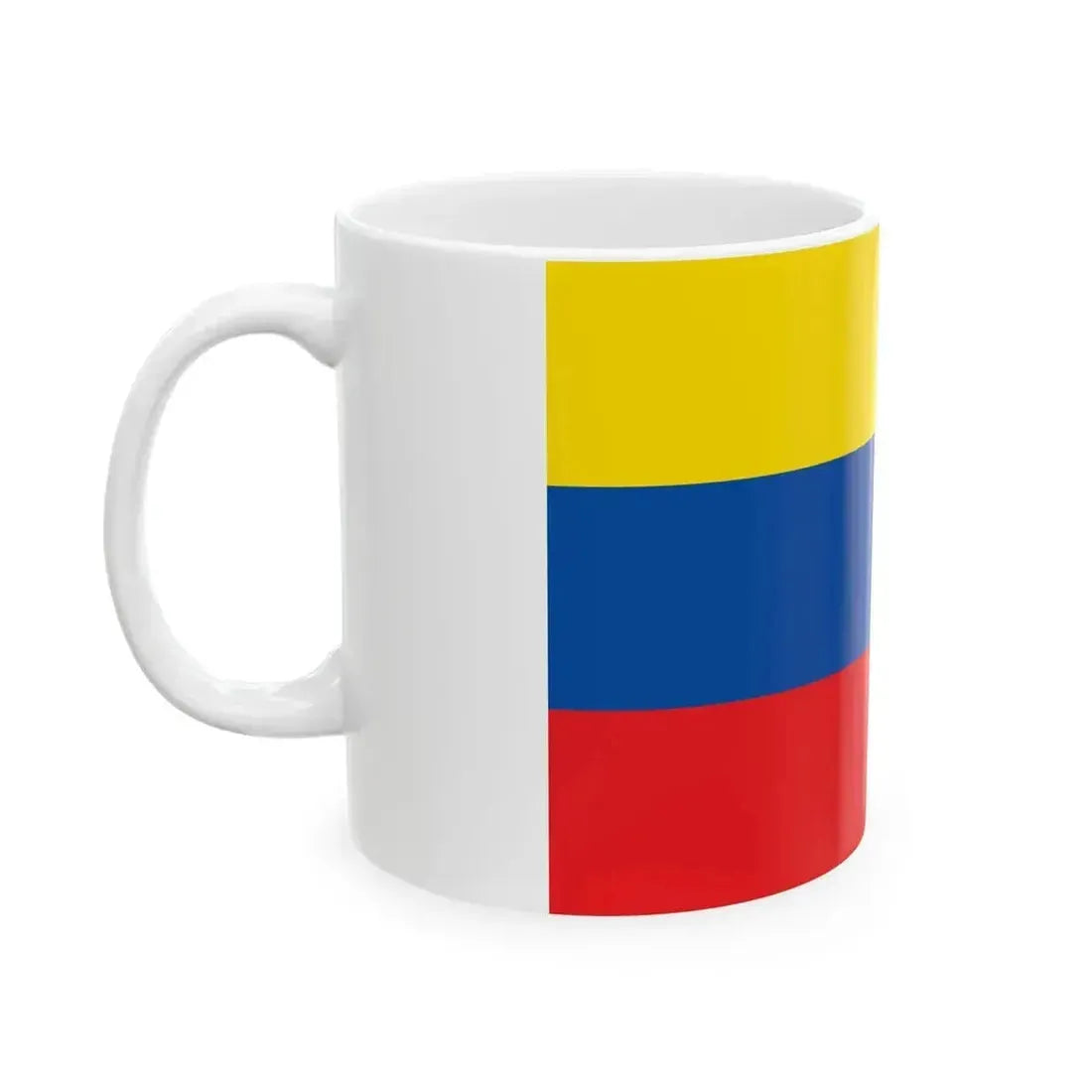 Flag of Ecuador 1835-1845 (Ecuador) White Coffee Mug - Go Mug Yourself