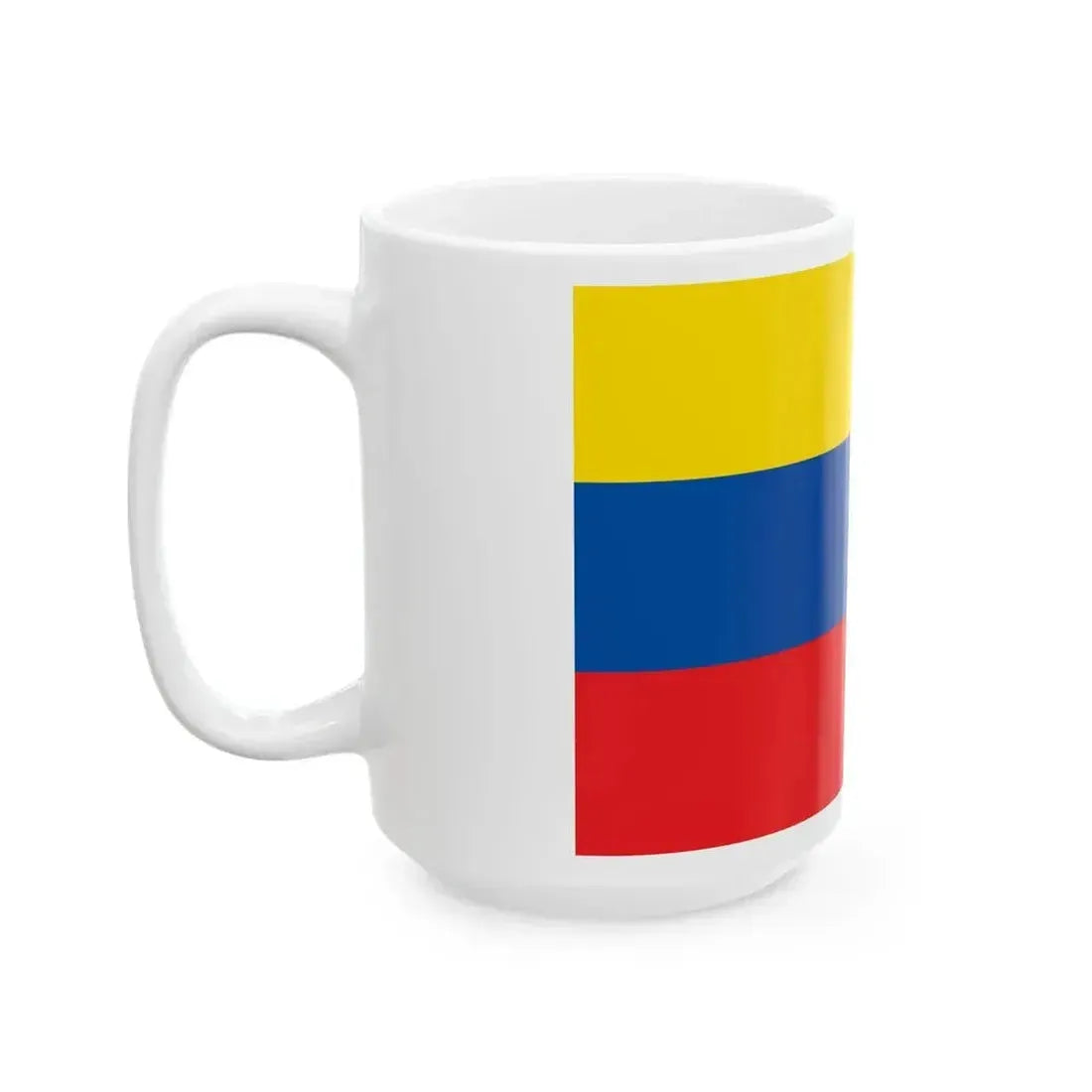 Flag of Ecuador 1835-1845 (Ecuador) White Coffee Mug - Go Mug Yourself