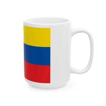 Flag of Ecuador 1835-1845 (Ecuador) White Coffee Mug - Go Mug Yourself