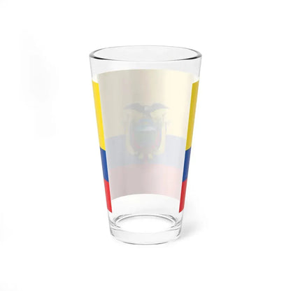 Flag of Ecuador (Ecuador) Pint Glass 16oz - Go Mug Yourself