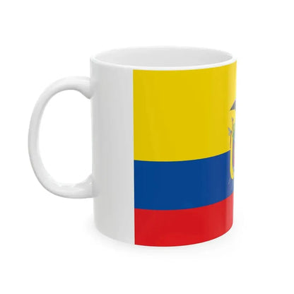 Flag of Ecuador (Ecuador) White Coffee Mug - Go Mug Yourself