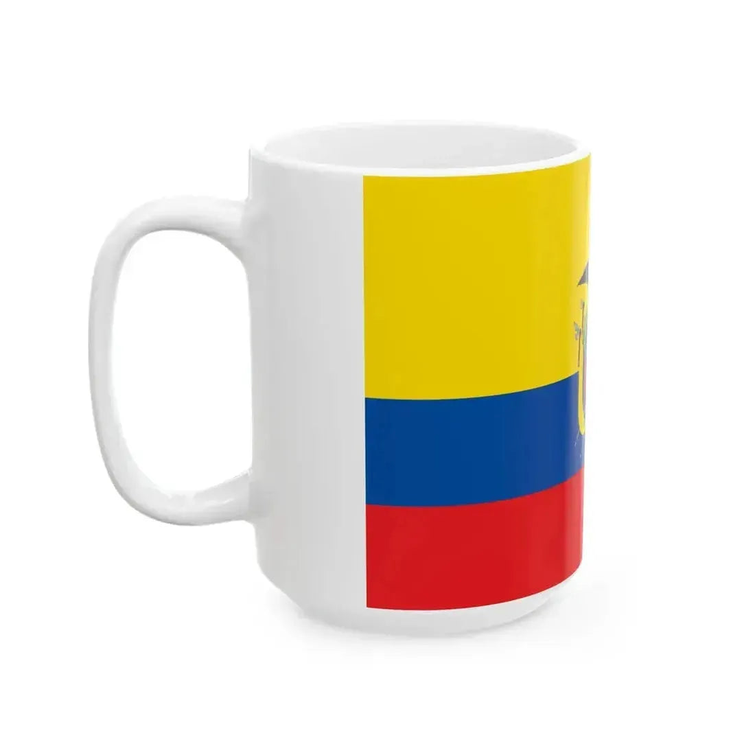 Flag of Ecuador (Ecuador) White Coffee Mug - Go Mug Yourself
