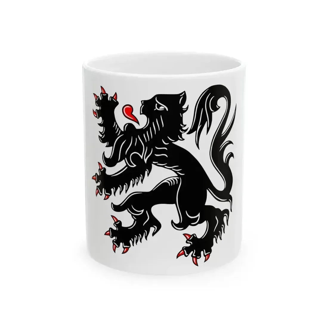 Flag of Edegem (Belgium) White Coffee Mug 11oz - Go Mug Yourself