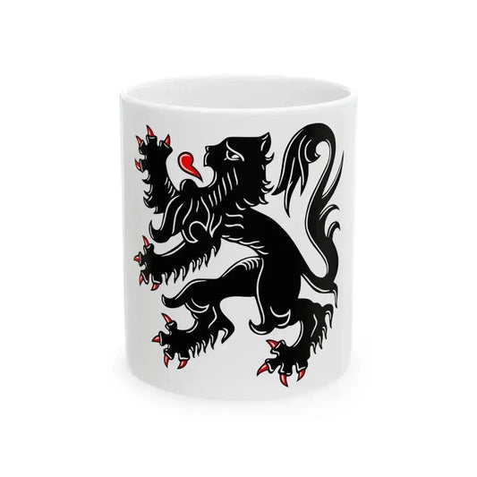 Flag of Edegem (Belgium) White Coffee Mug 11oz - Go Mug Yourself