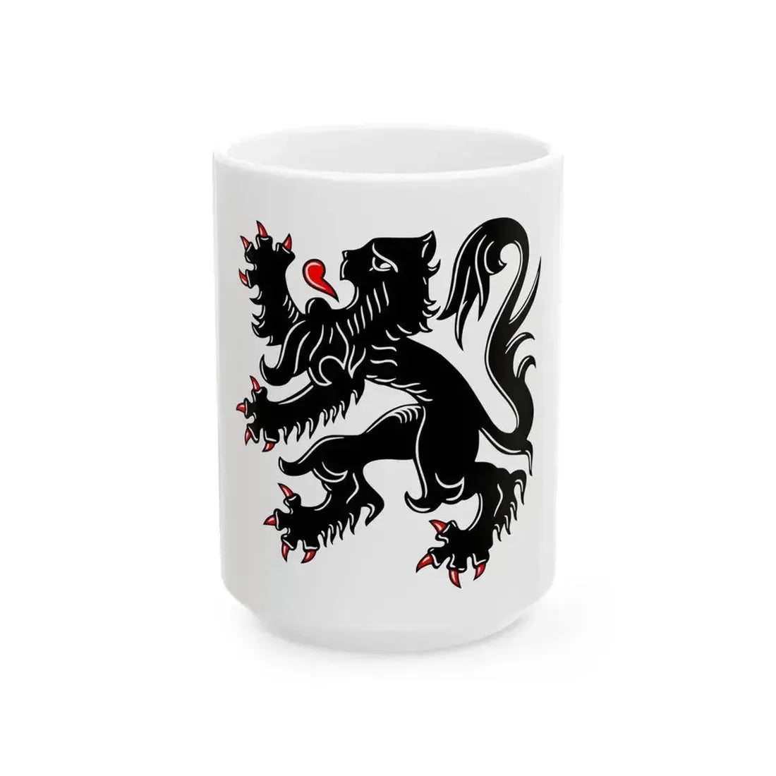 Flag of Edegem (Belgium) White Coffee Mug 15oz - Go Mug Yourself