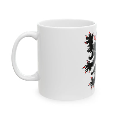 Flag of Edegem (Belgium) White Coffee Mug-Go Mug Yourself