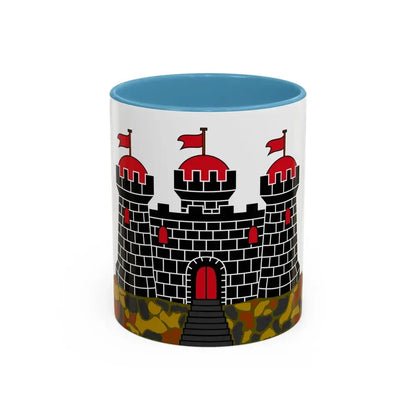 Flag of Edinburgh UK - Accent Coffee Mug 11oz Light Blue - Go Mug Yourself