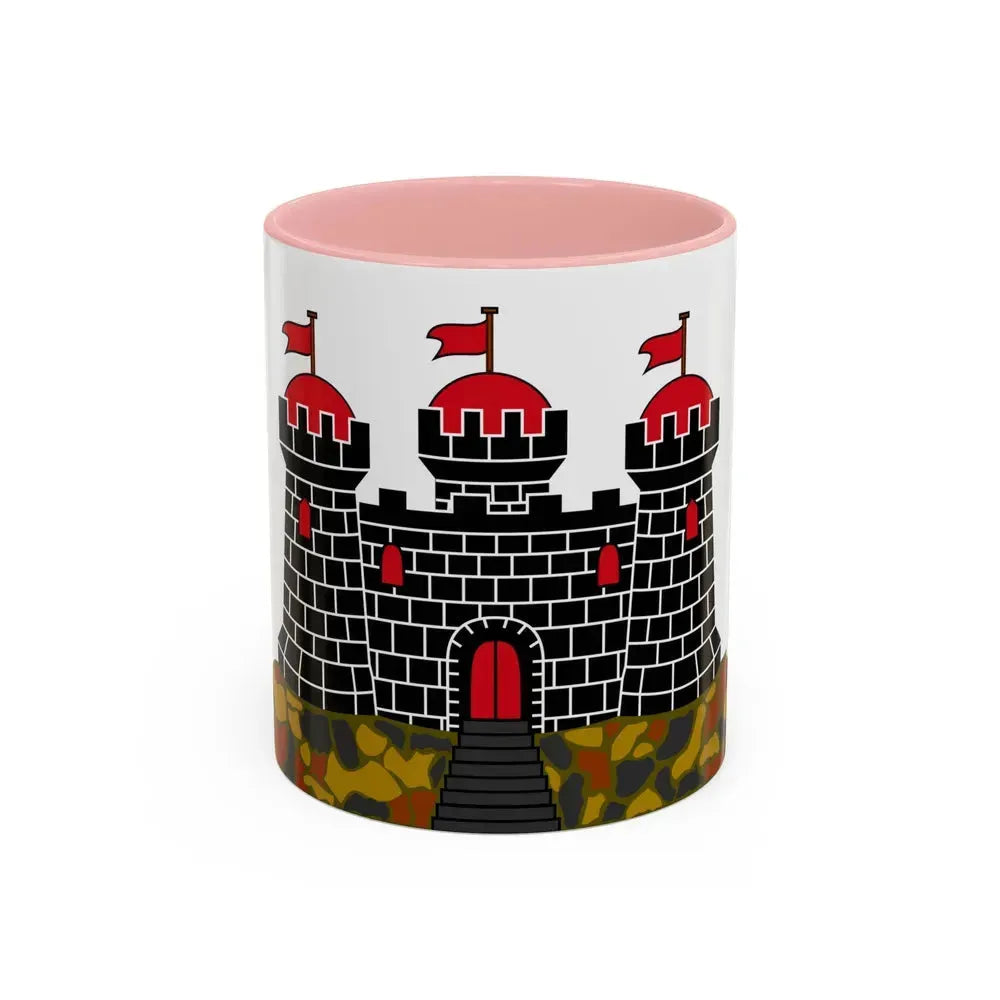 Flag of Edinburgh UK - Accent Coffee Mug 11oz Pink - Go Mug Yourself
