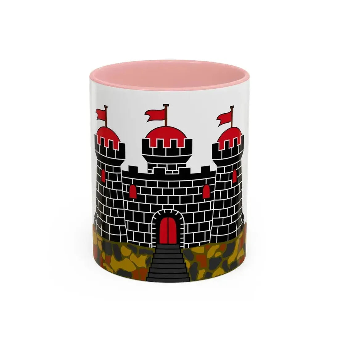 Flag of Edinburgh UK - Accent Coffee Mug 11oz Pink - Go Mug Yourself