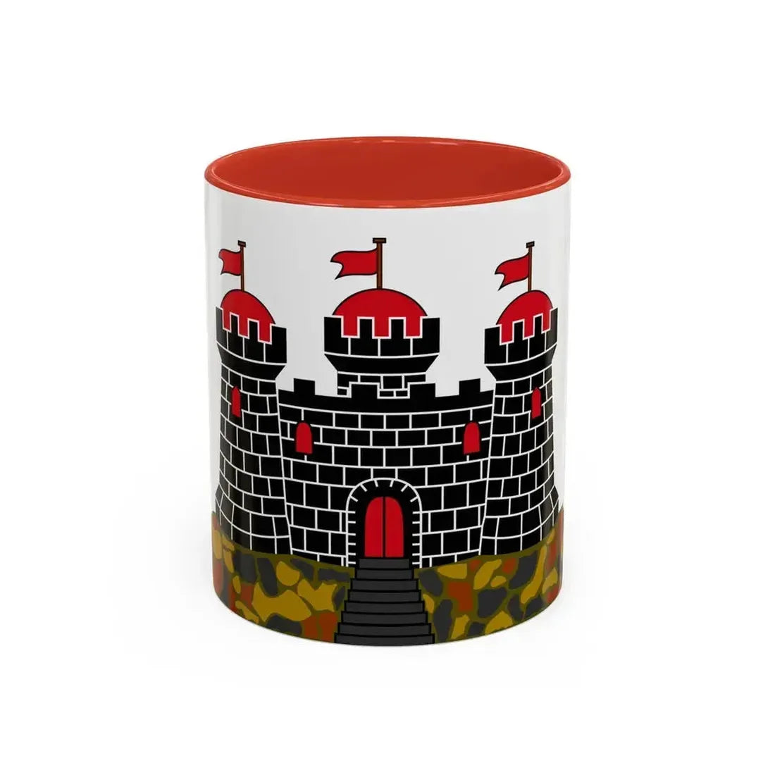 Flag of Edinburgh UK - Accent Coffee Mug 11oz Red - Go Mug Yourself