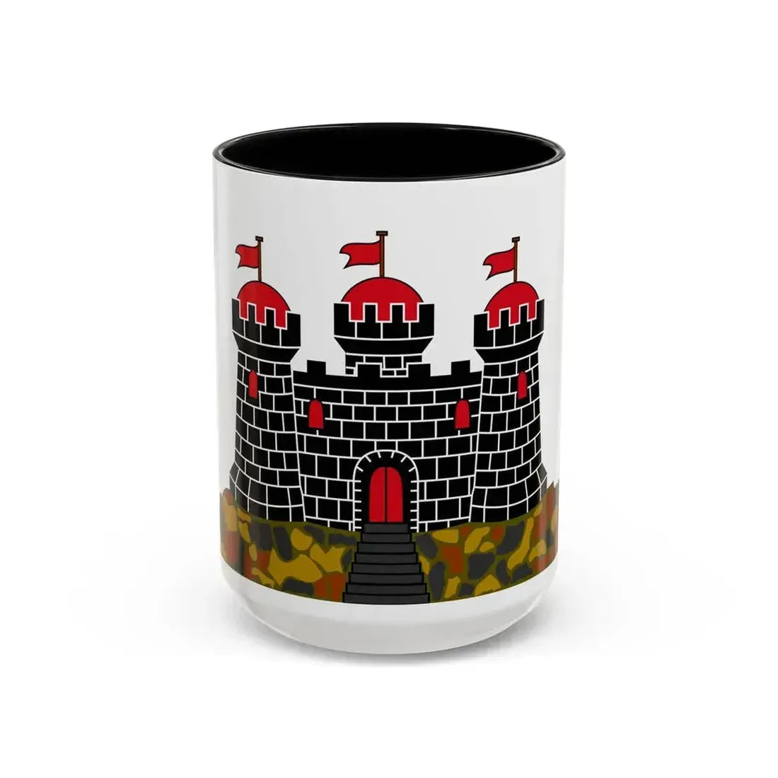 Flag of Edinburgh UK - Accent Coffee Mug 15oz Black - Go Mug Yourself