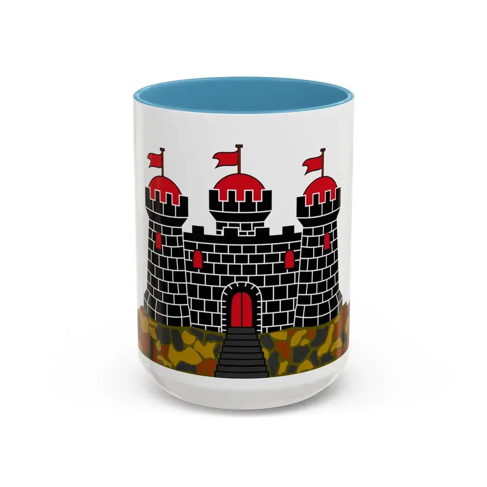 Flag of Edinburgh UK - Accent Coffee Mug 15oz Light Blue - Go Mug Yourself