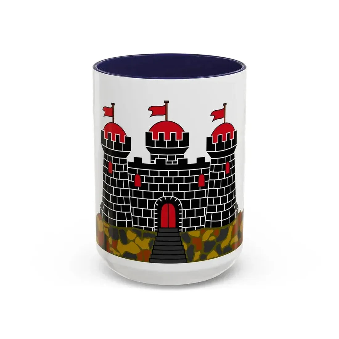 Flag of Edinburgh UK - Accent Coffee Mug 15oz Navy - Go Mug Yourself
