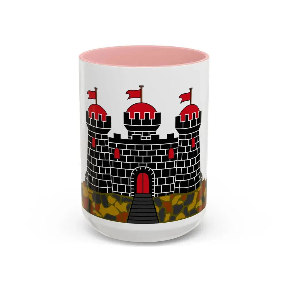 Flag of Edinburgh UK - Accent Coffee Mug 15oz Pink - Go Mug Yourself