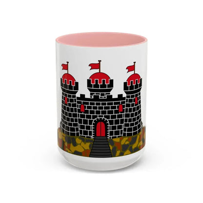 Flag of Edinburgh UK - Accent Coffee Mug 15oz Pink - Go Mug Yourself