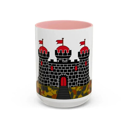 Flag of Edinburgh UK - Accent Coffee Mug 15oz Pink - Go Mug Yourself