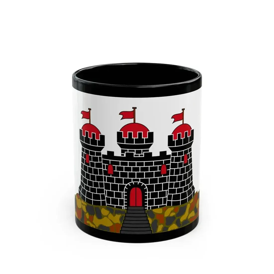 Flag of Edinburgh UK - Black Coffee Mug 11oz - Go Mug Yourself