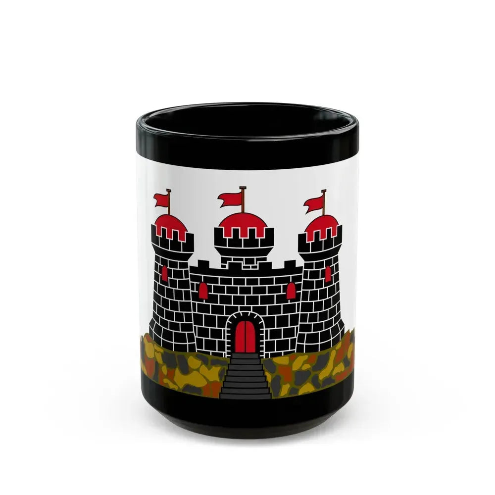 Flag of Edinburgh UK - Black Coffee Mug 15oz - Go Mug Yourself