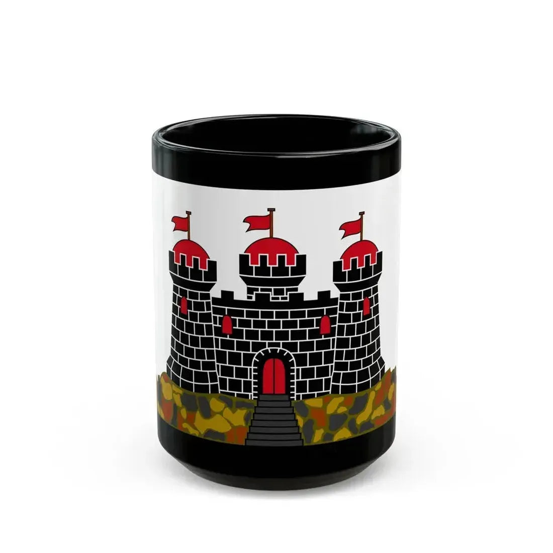 Flag of Edinburgh UK - Black Coffee Mug 15oz - Go Mug Yourself