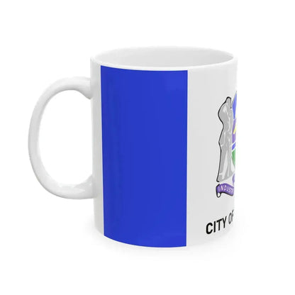 Flag of Edmonton 1966-1986 (Canada) White Coffee Mug - Go Mug Yourself