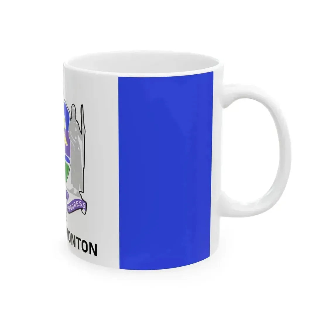 Flag of Edmonton 1966-1986 (Canada) White Coffee Mug - Go Mug Yourself