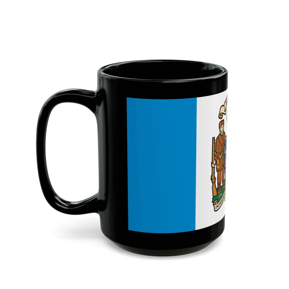 Flag of Edmonton Canada - Black Coffee Mug-Go Mug Yourself