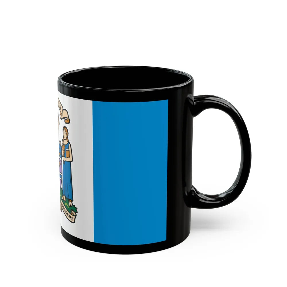 Flag of Edmonton Canada - Black Coffee Mug-Go Mug Yourself