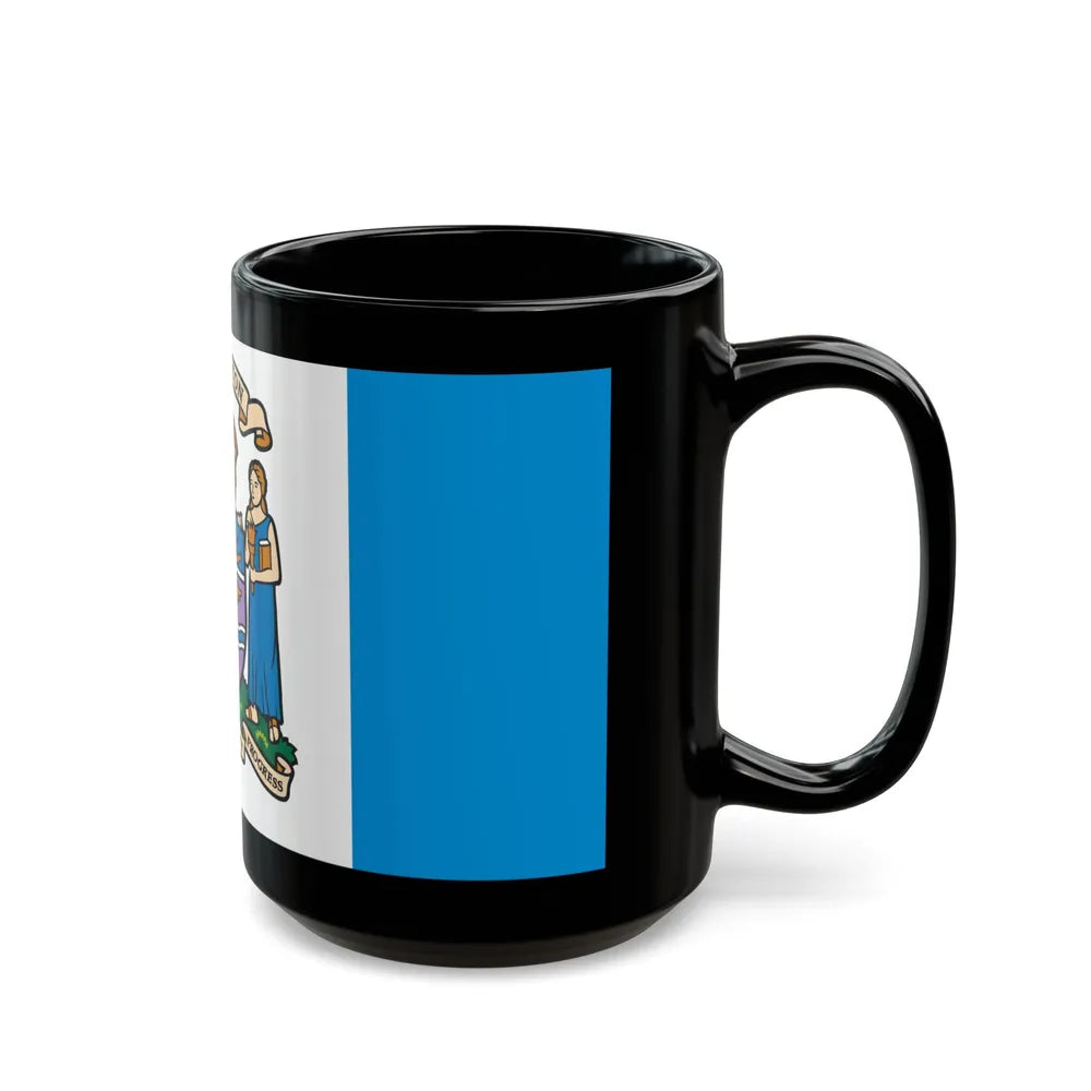 Flag of Edmonton Canada - Black Coffee Mug-Go Mug Yourself