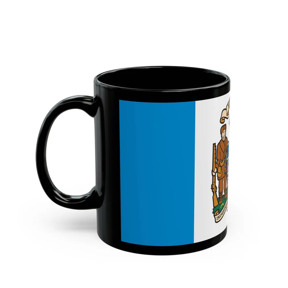 Flag of Edmonton Canada - Black Coffee Mug-Go Mug Yourself